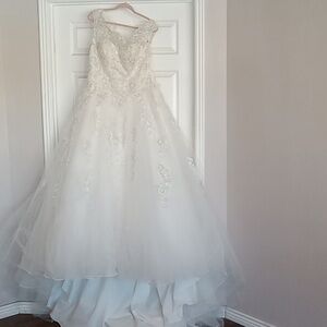 Mori Lee White Size 18 Wedding Dress